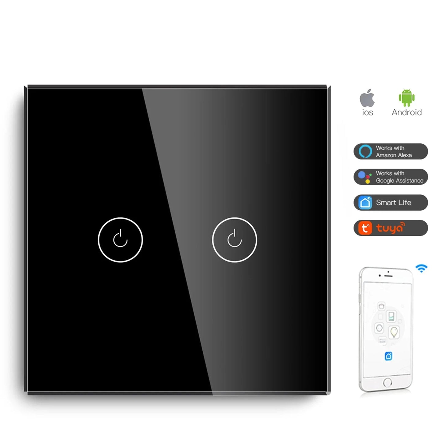 WIFI Wall Switches Smart Touch Screen