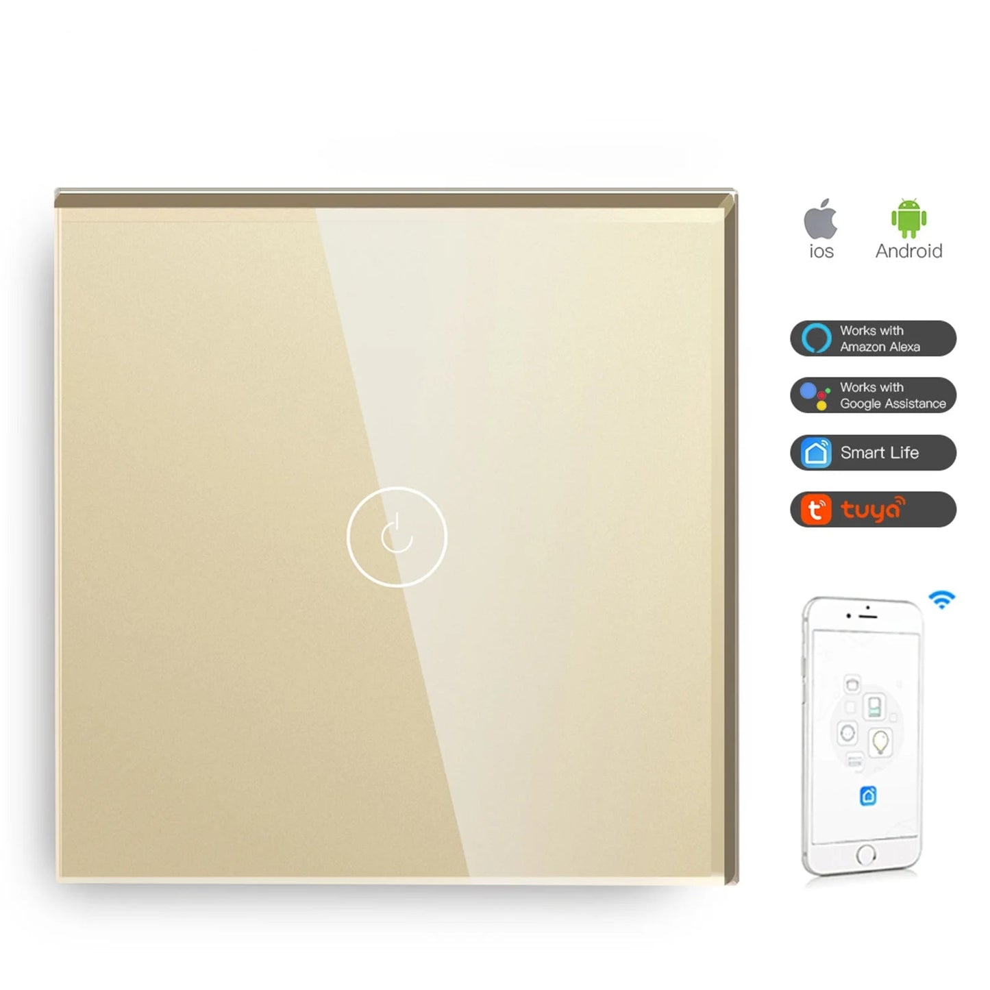 WIFI Wall Switches Smart Touch Screen