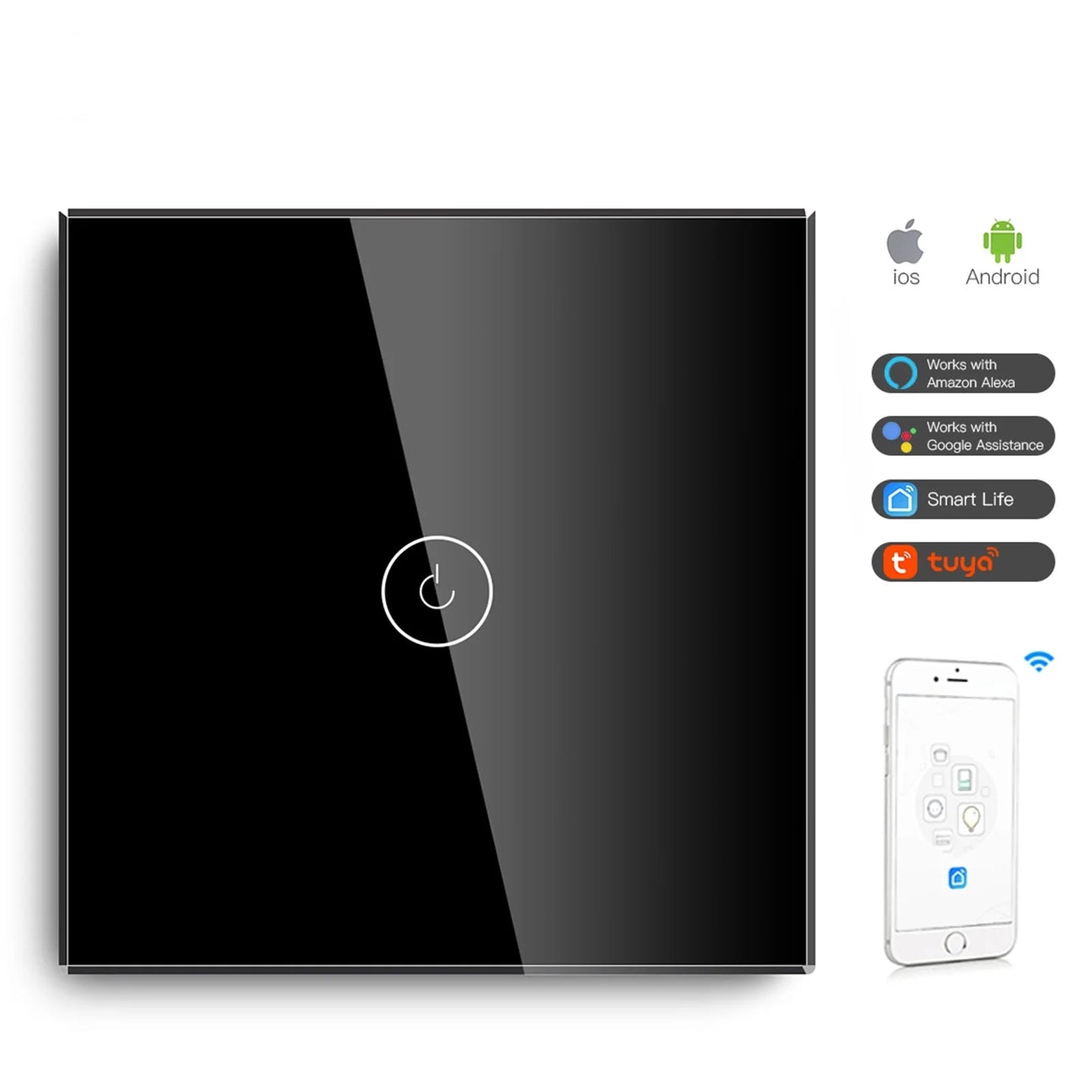 WIFI Wall Switches Smart Touch Screen