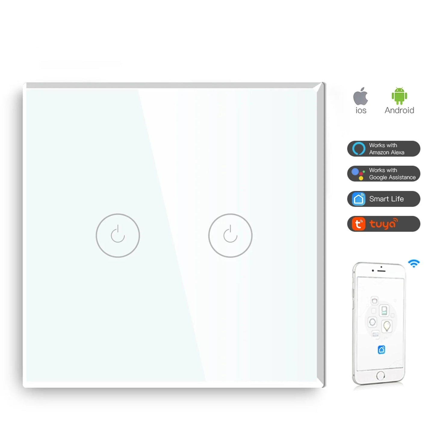 WIFI Wall Switches Smart Touch Screen