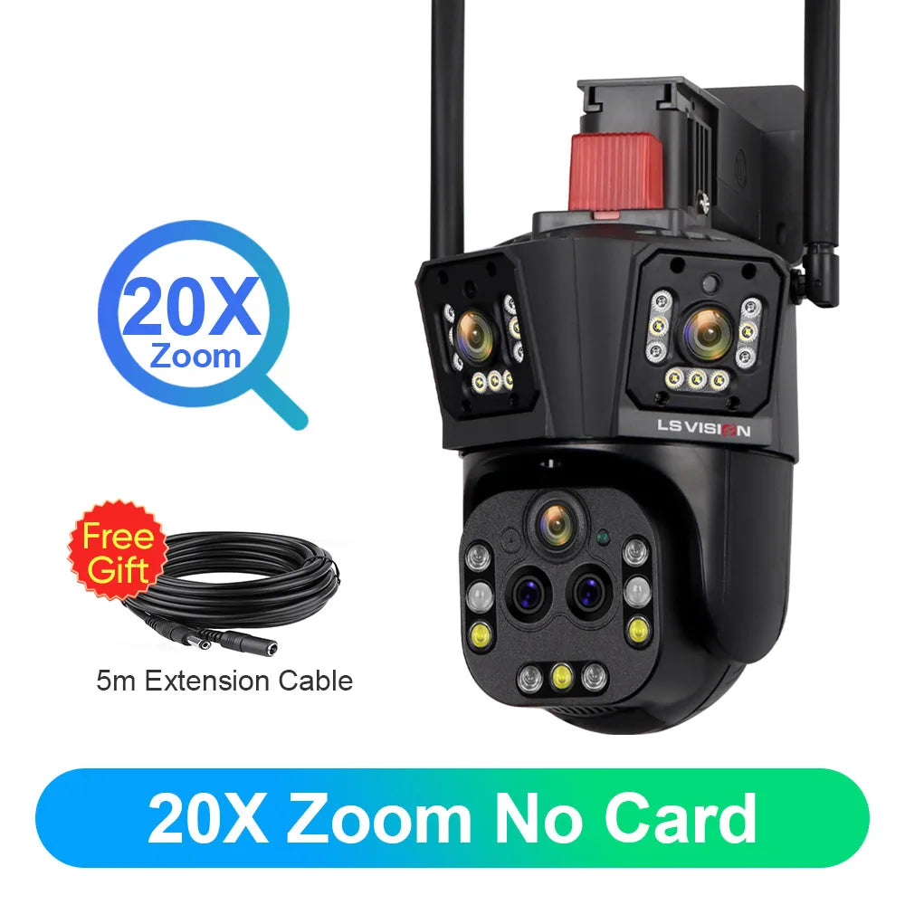 LS VISION Ultra 20MP 10K WIFI Surveillance Camera Outdoor