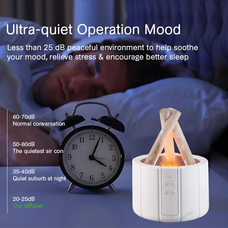 KINSCOTER Campfire Aroma Diffuser – Bonfire Air Humidifier