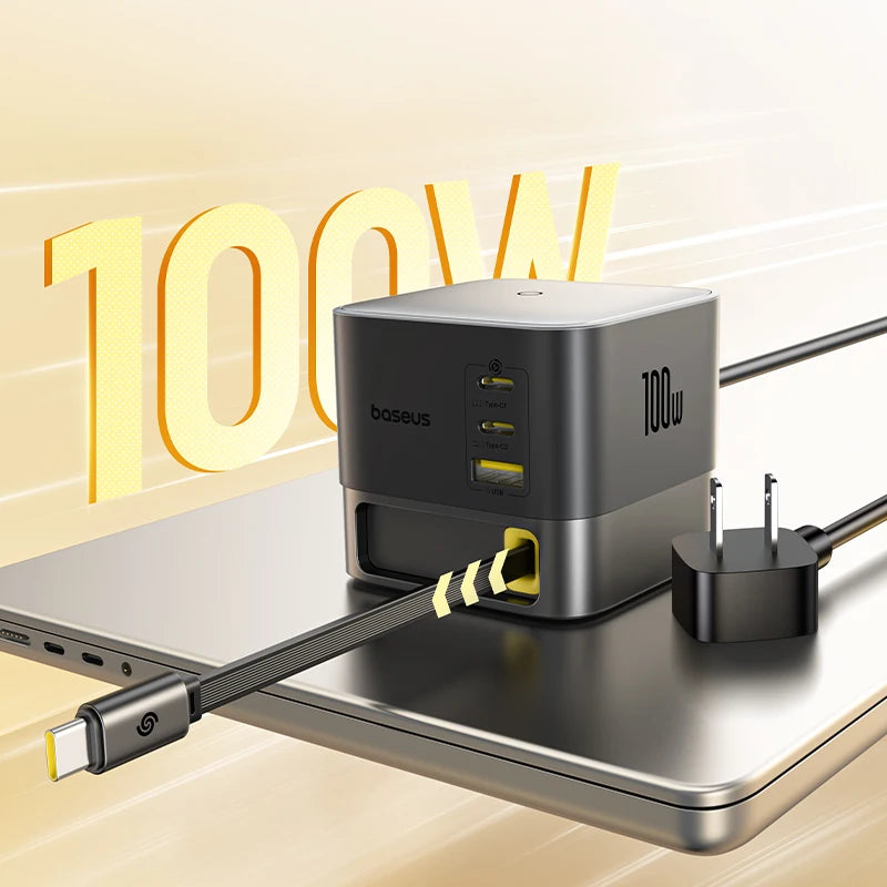 Baseus 100W Desktop Charger For Tablet Laptop Fast Charger