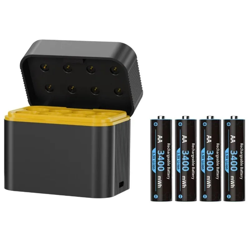 1.5V AA/AAA lithium battery with charger Intelligent storage charging