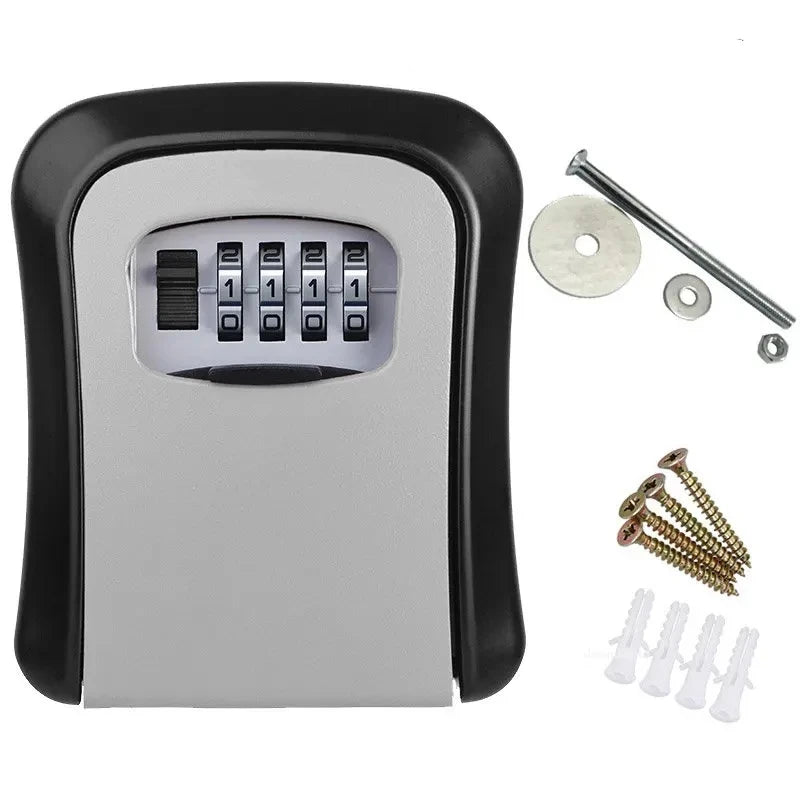 Wall Key Lock Box 4 Digit Password Code