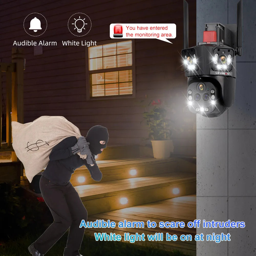 LS VISION Ultra 20MP 10K WIFI Surveillance Camera Outdoor
