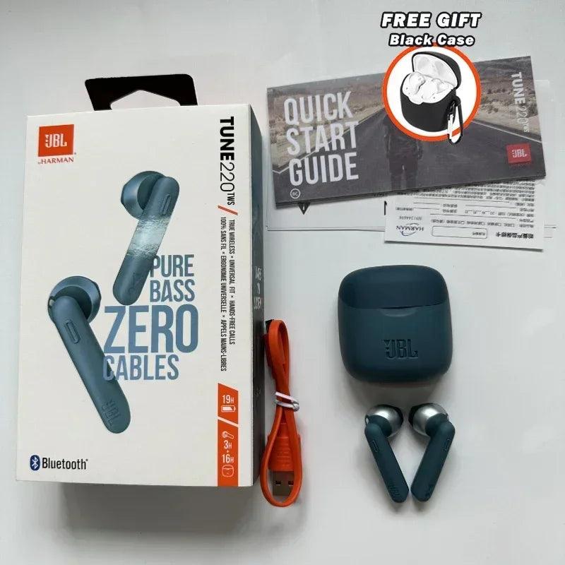 100% Original JBL TUNE 220TWS True Wireless Earphones Stereo