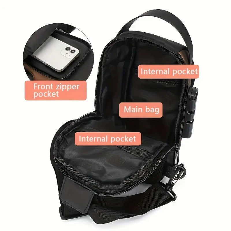 Men's Durable Anti-Theft Sling Bag