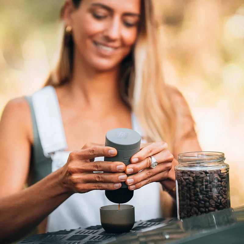 Espresso Machine for Outdoor Compatible Ground Coffee, Portable Coffee Maker