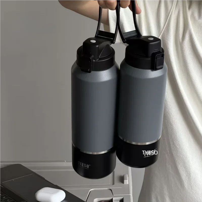 TYESO Vacuum Insulated Water Bottle -Stainless Steel