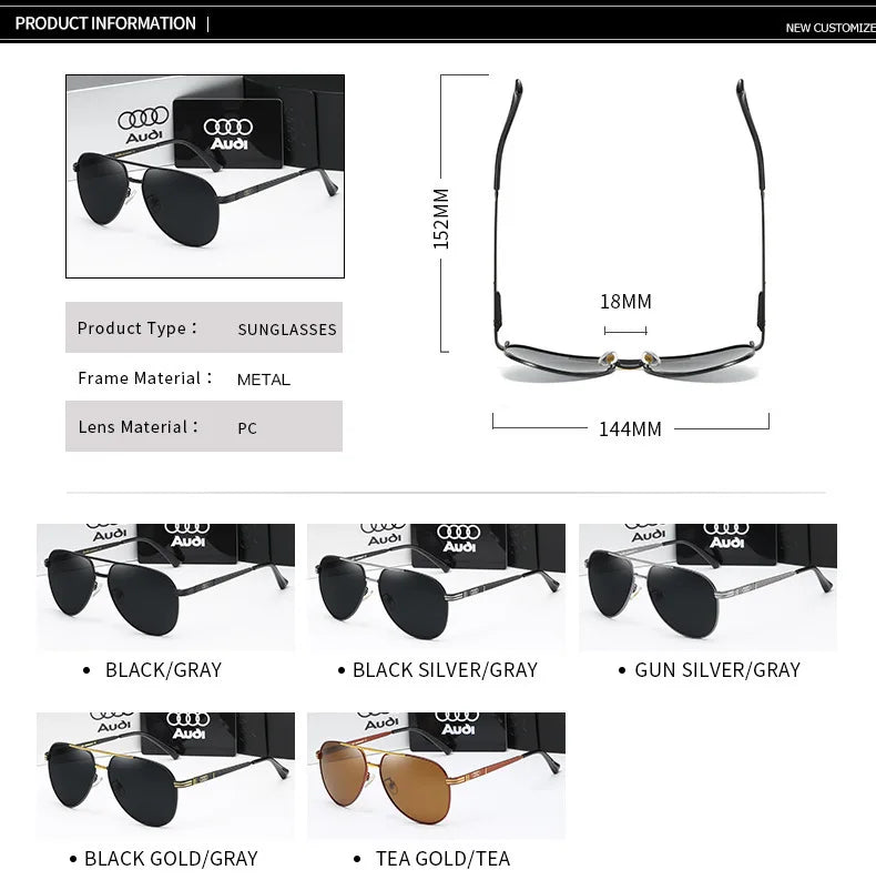 Audi UV400 Polarized Sunglasses Men/Women