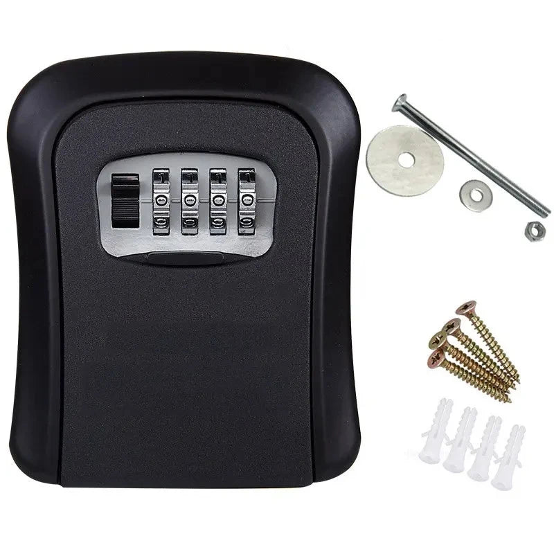 Wall Key Lock Box 4 Digit Password Code