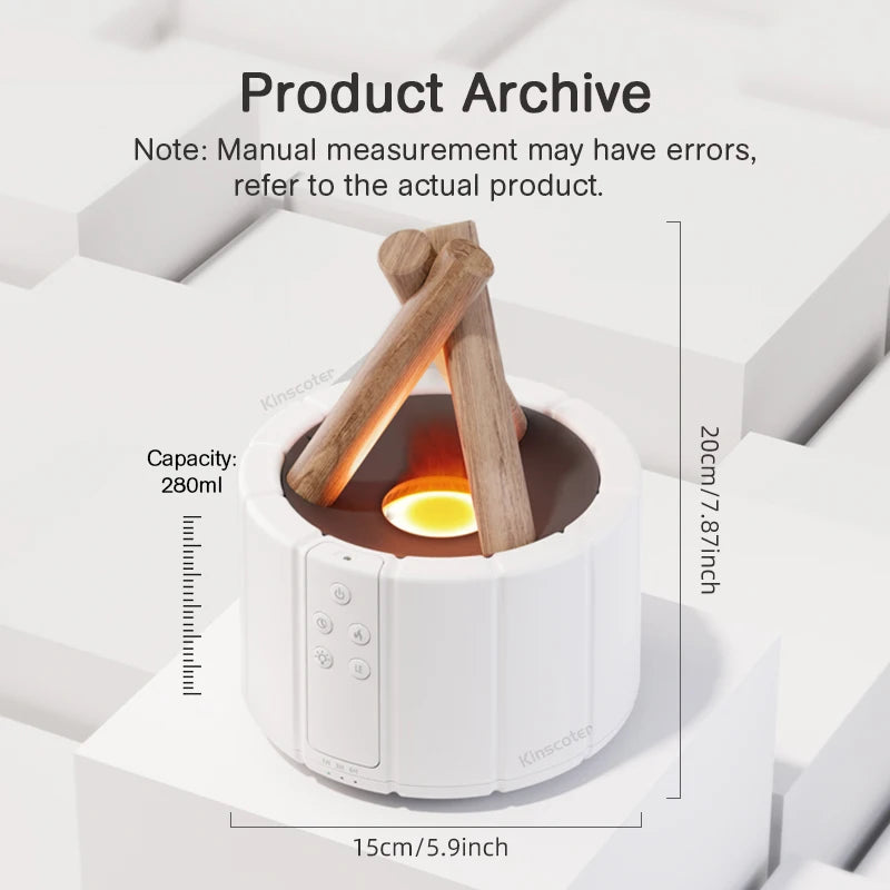 KINSCOTER Campfire Aroma Diffuser – Bonfire Air Humidifier
