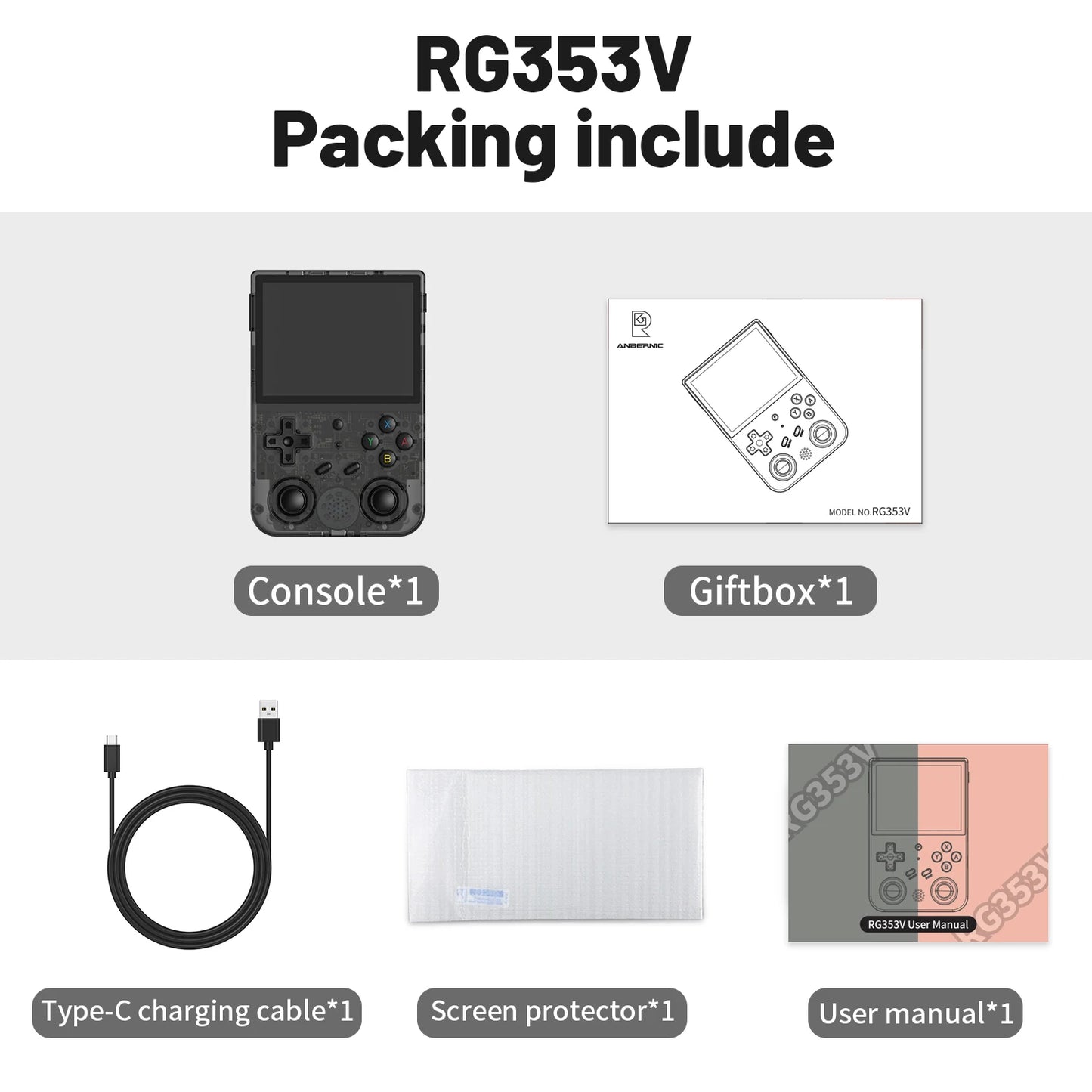 ANBERNIC RG353V RG353VS Handheld Gam Console 3.5''