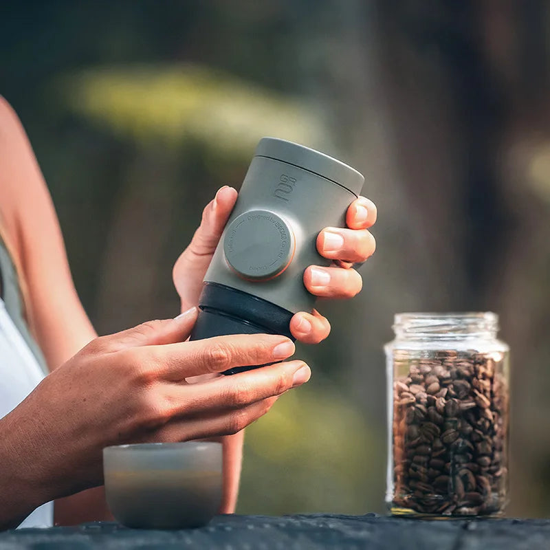 Espresso Machine for Outdoor Compatible Ground Coffee, Portable Coffee Maker