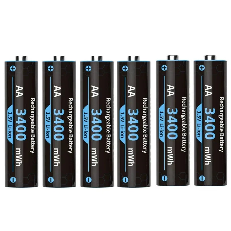 1.5V AA/AAA lithium battery with charger Intelligent storage charging