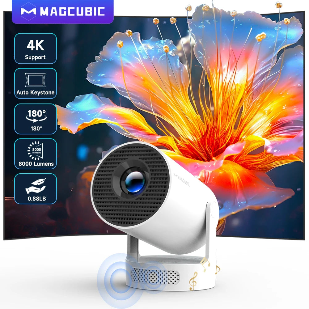 Projector with Android System support 4K resolution