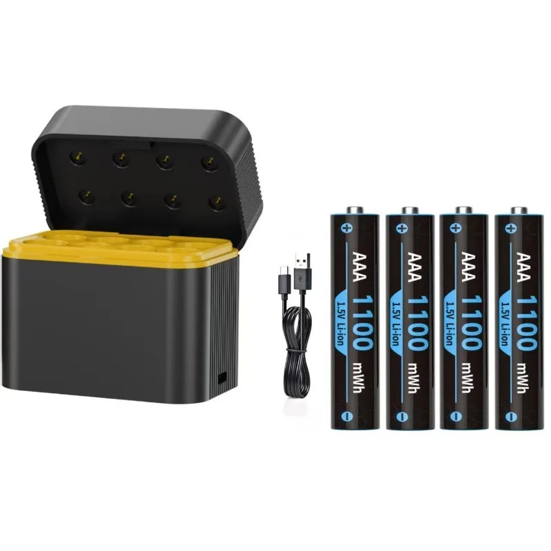 1.5V AA/AAA lithium battery with charger Intelligent storage charging