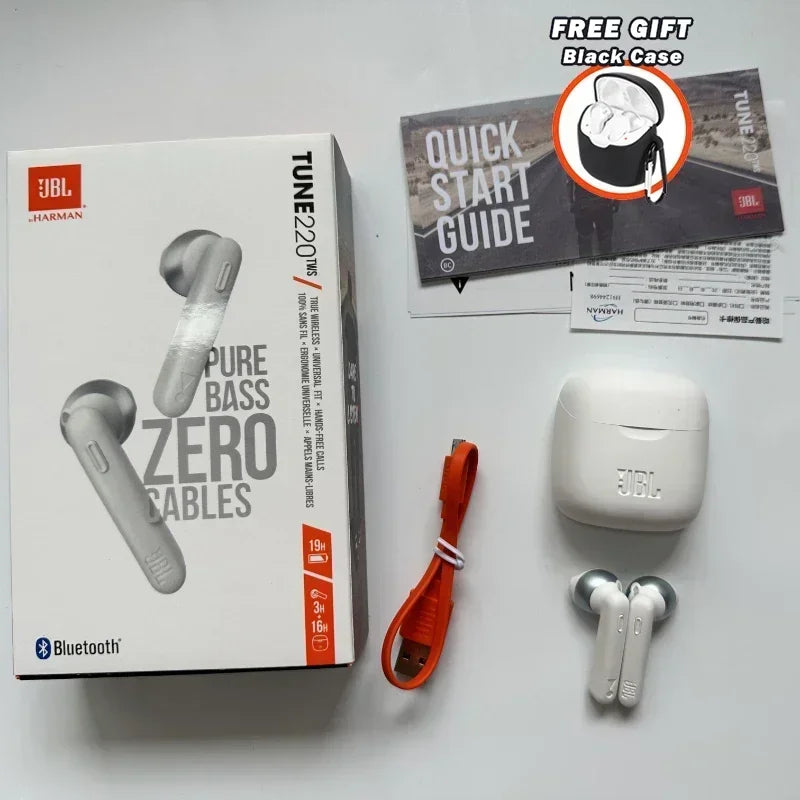 100% Original JBL TUNE 220TWS True Wireless Earphones Stereo