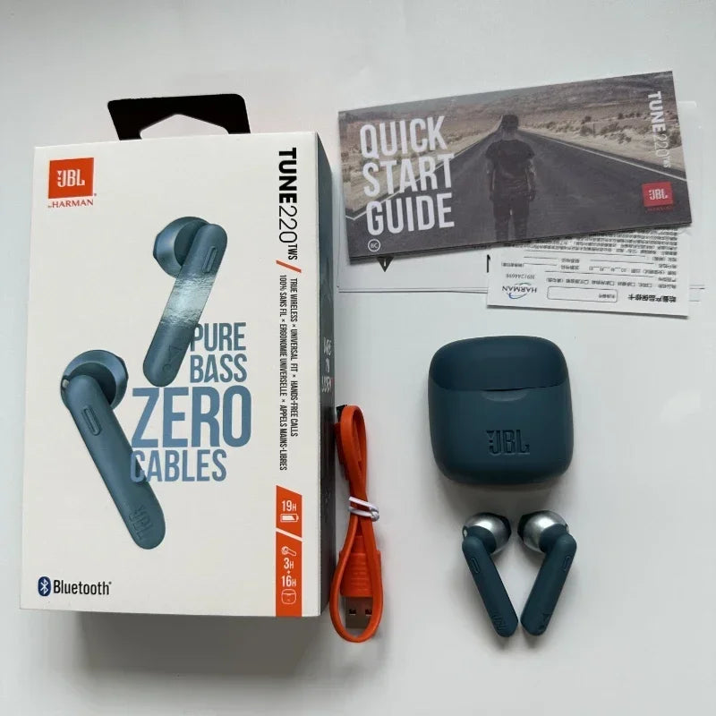 100% Original JBL TUNE 220TWS True Wireless Earphones Stereo