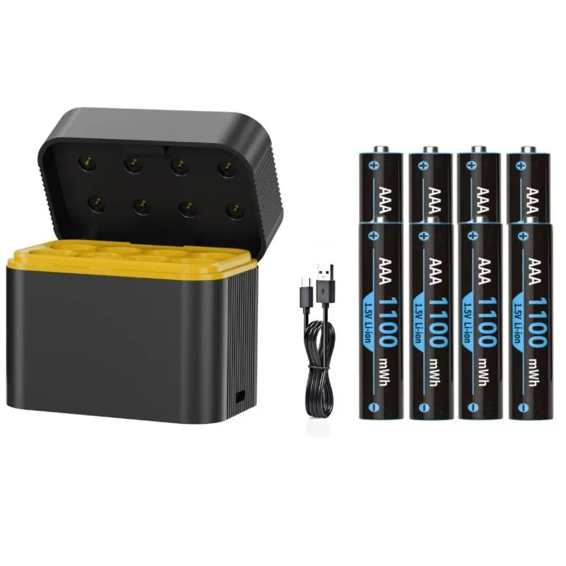 1.5V AA/AAA lithium battery with charger Intelligent storage charging