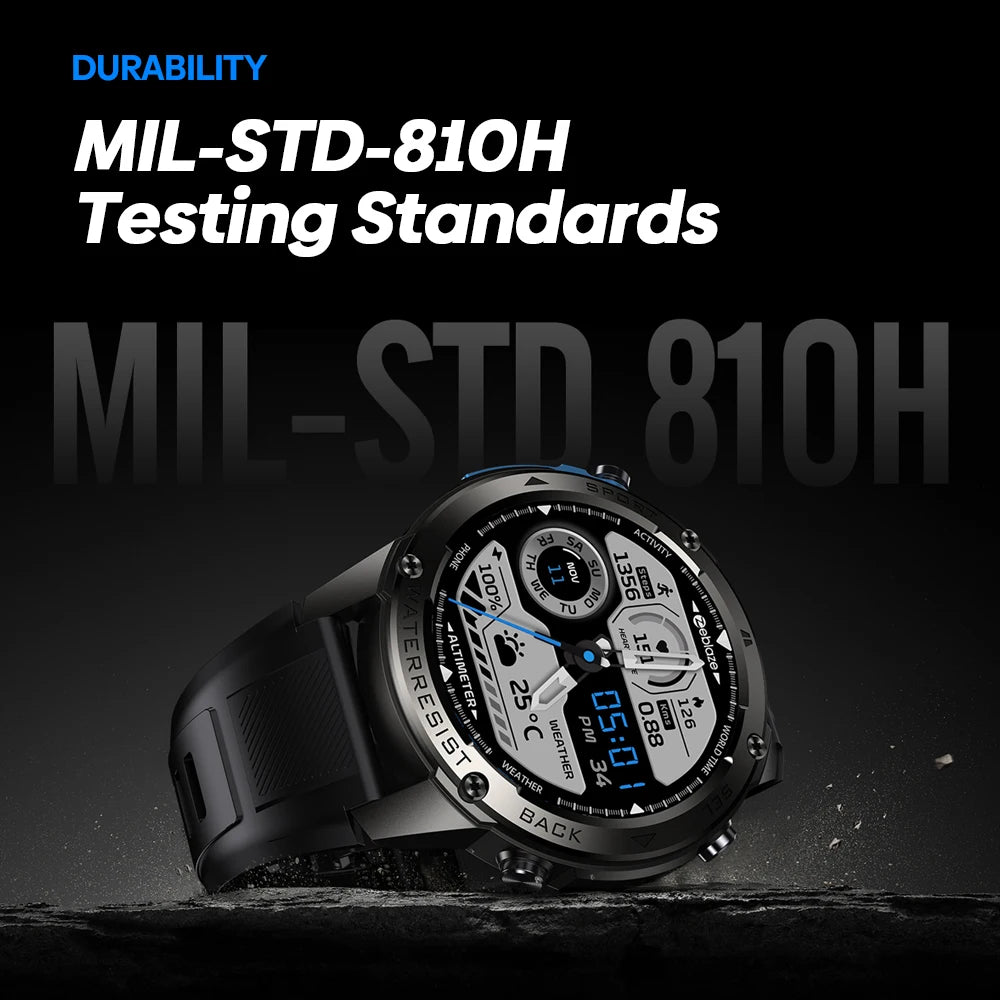 GPS Smart Watch Built-in Compass Barometric Altimeter Dual