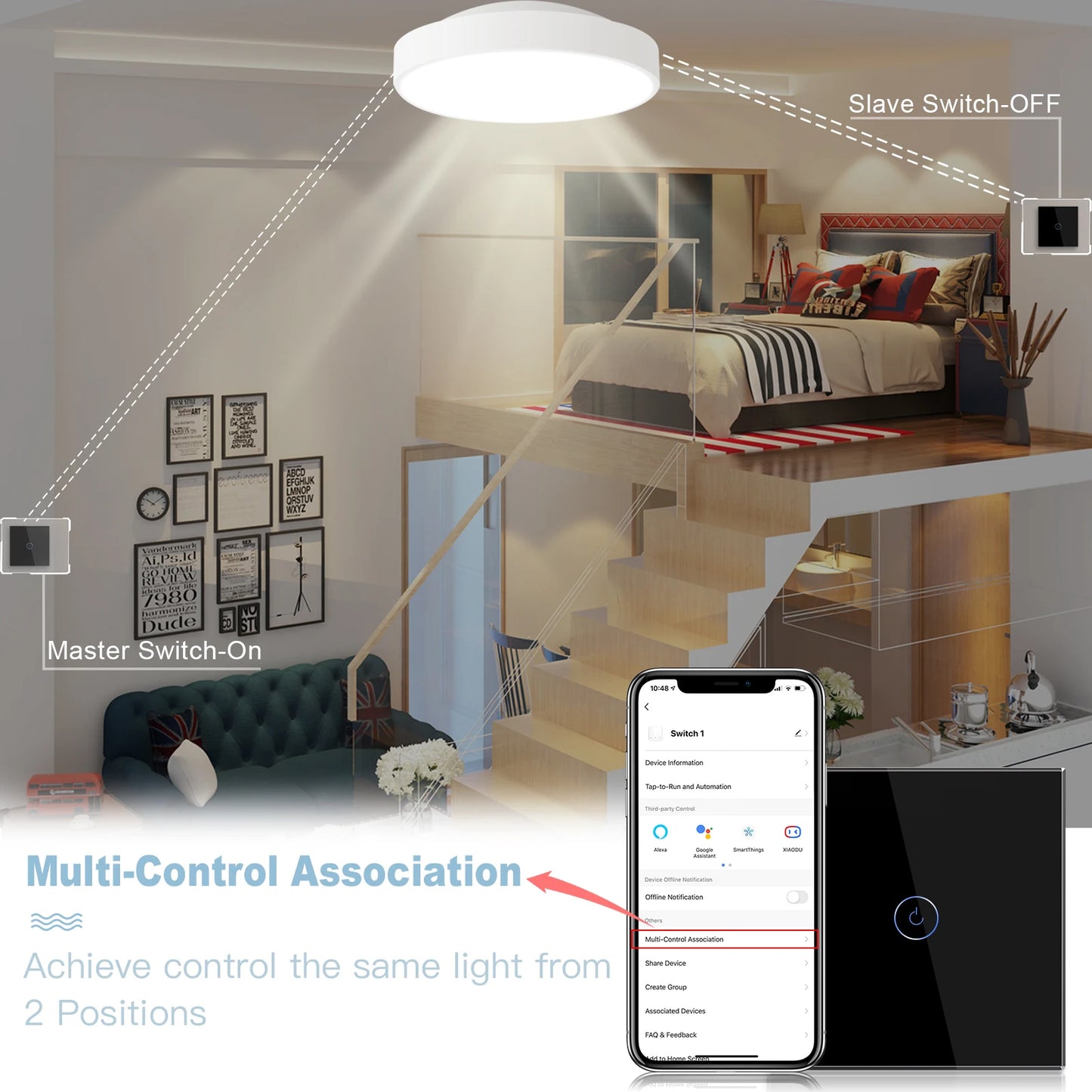 WIFI Wall Switches Smart Touch Screen