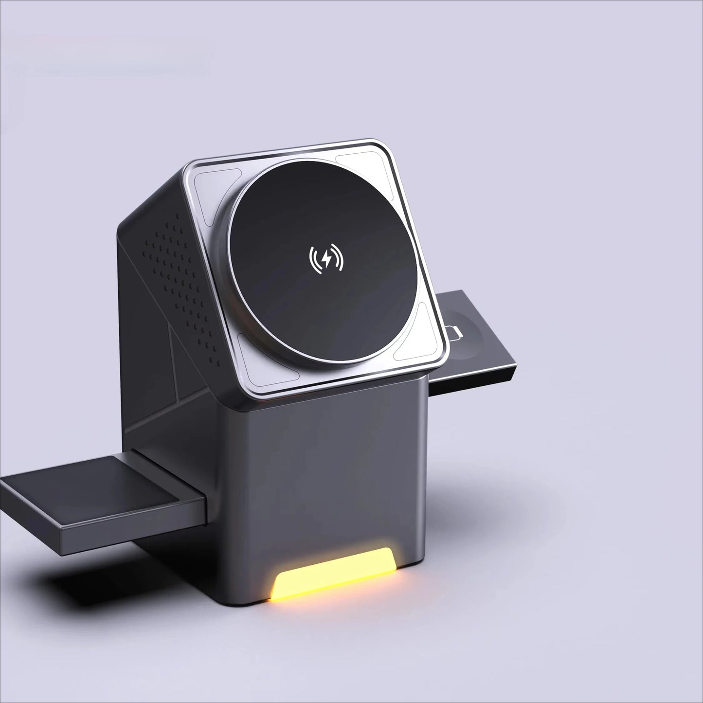 Automatic Rotation 3 in 1 15W Wireless Charger Pop-up