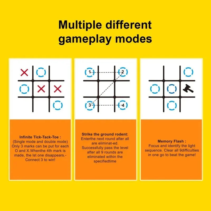Smart Electronic Tic-Tac-Toe Game – With Visual Effects