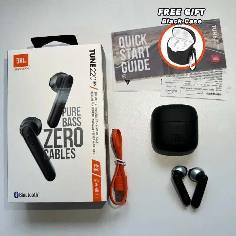 100% Original JBL TUNE 220TWS True Wireless Earphones Stereo