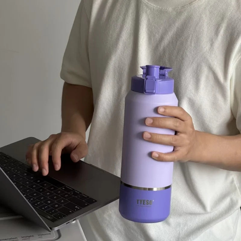 TYESO Vacuum Insulated Water Bottle -Stainless Steel