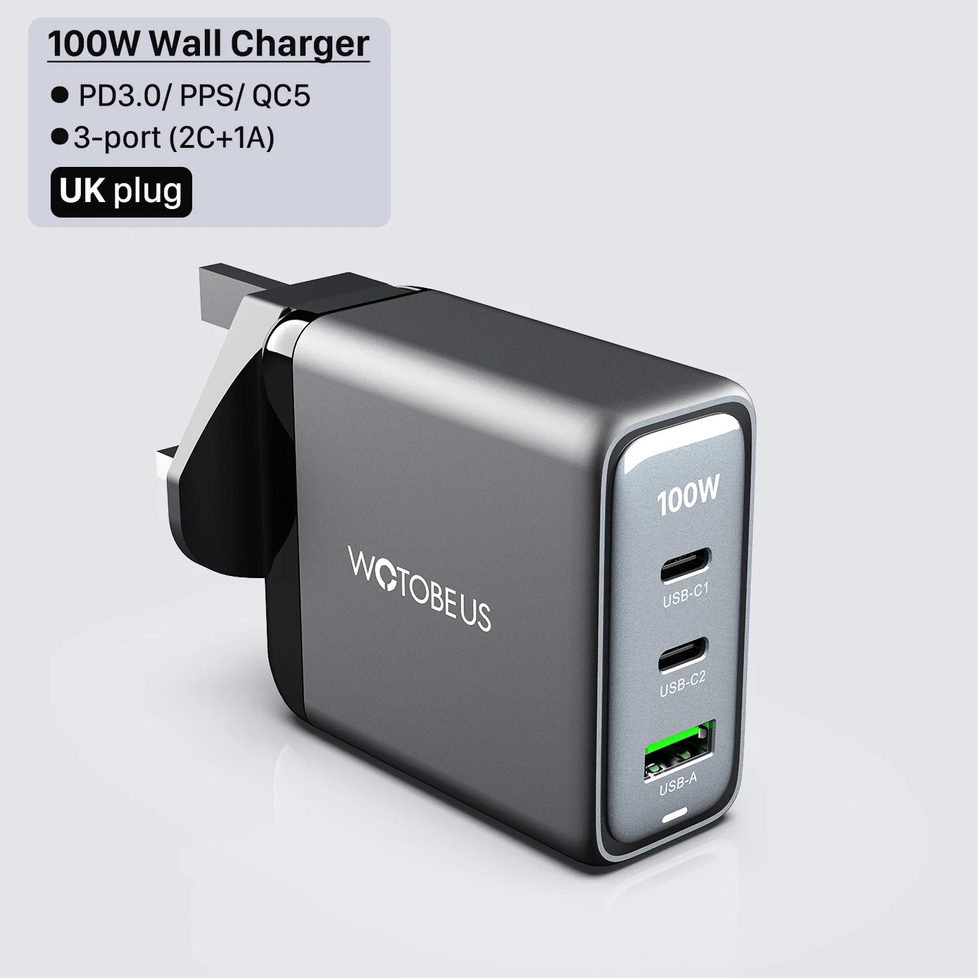 1Wall Charger,USB C PD100W PD65W 45W 20W
