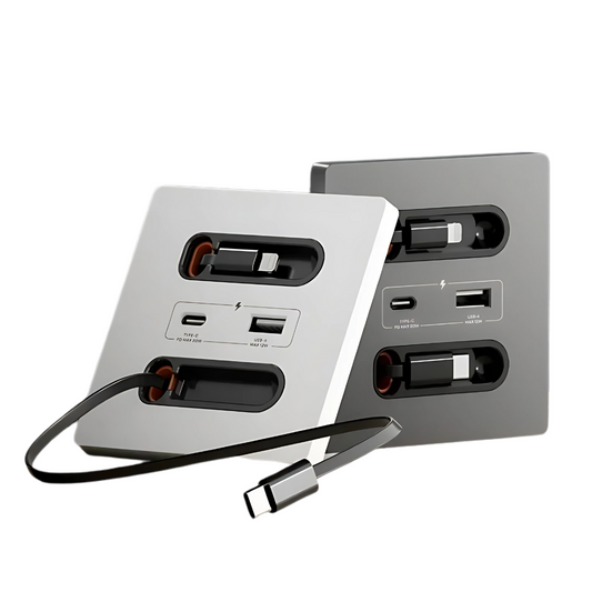 Universal Smart Socket With Telescopic charging line 20W Fast