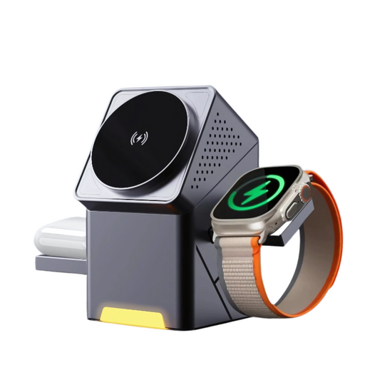 Automatic Rotation 3 in 1 15W Wireless Charger Pop-up