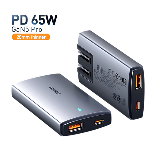 Baseus 65W GaN Charger Quick Charge 4.0 Type C PD USB