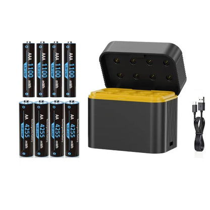 1.5V AA/AAA lithium battery with charger Intelligent storage charging