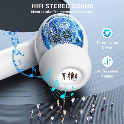 New 2025 Air Pro True Wireless Bluetooth Earphones Headphones HiFi Sound