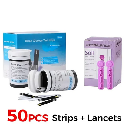 Blood Glucose Meter Glucometer Kit  Diabetes Test /100pcs Kit