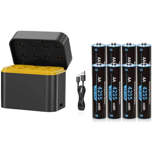 1.5V AA/AAA lithium battery with charger Intelligent storage charging