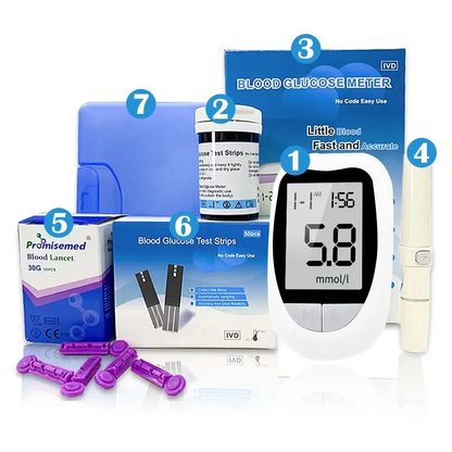 Blood Glucose Meter Glucometer Kit  Diabetes Test /100pcs Kit