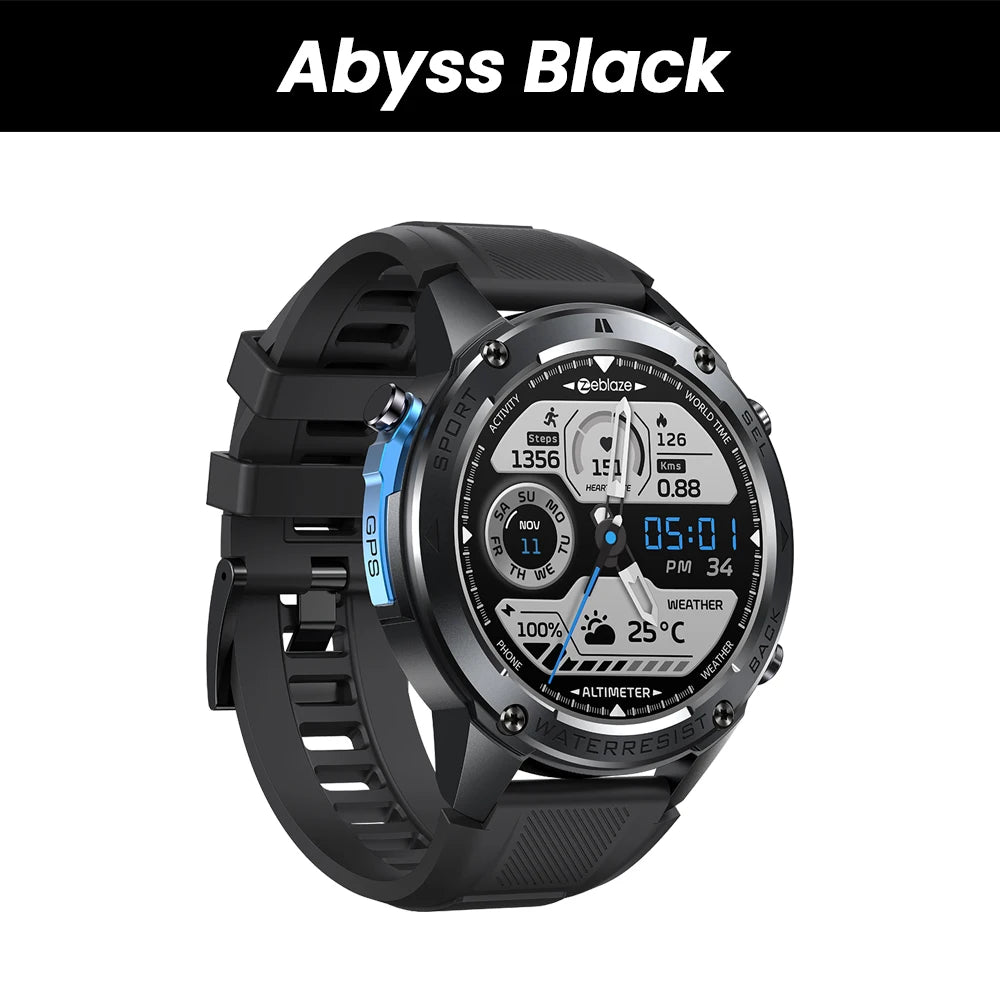 GPS Smart Watch Built-in Compass Barometric Altimeter Dual