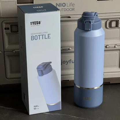 TYESO Vacuum Insulated Water Bottle -Stainless Steel