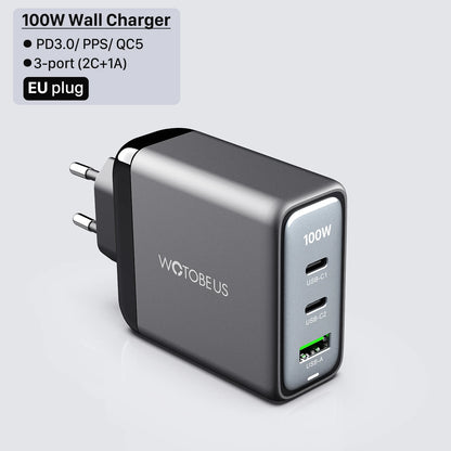 1Wall Charger,USB C PD100W PD65W 45W 20W