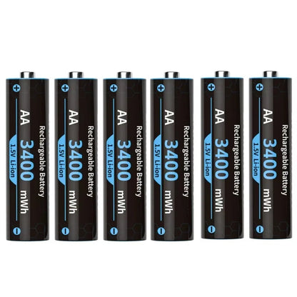 1.5V AA/AAA lithium battery with charger Intelligent storage charging