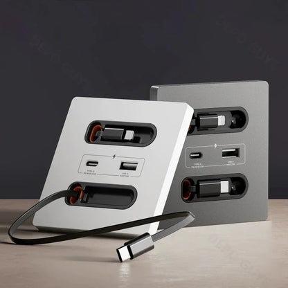 Universal Smart Socket With Telescopic charging line 20W Fast