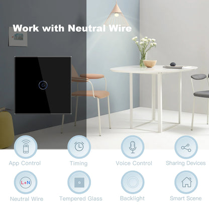 WIFI Wall Switches Smart Touch Screen