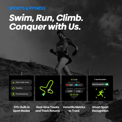 GPS Smart Watch Built-in Compass Barometric Altimeter Dual