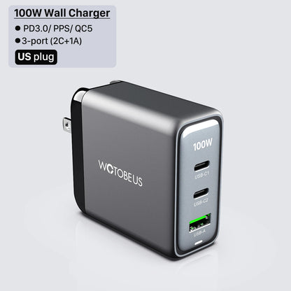 1Wall Charger,USB C PD100W PD65W 45W 20W