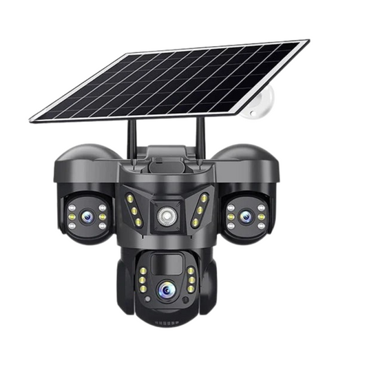15MP 10X Zoom Triple Lens 4G Solar Camera Outdoor